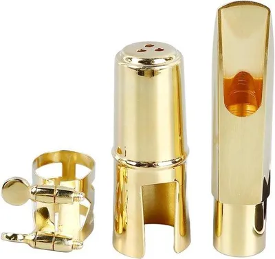 Productafbeelding van Gouden Saxofoon Mondstuk Kit voor Oefenpodiums en Muziekopnames