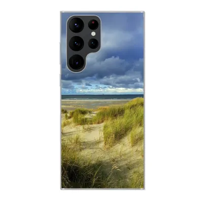Produktbild von MuchoWow® Handyhülle Schutzhülle Hülle für Samsung Galaxy S22 Ultra Nordsee - Vlieland - Dünen Silikon Softcase Handy Hülle - Abbildung