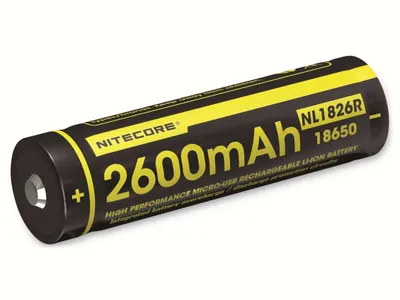 Zdjęcie produktu dla Akumulator litowo-jonowy Nitecore 3,7 V typu 18650 NL1826R 2600 mAh