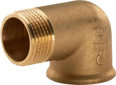 Produktbild von Messing Gewinde-Fitting 90° Winkel 1'IG - 1'AG (DN 25) - schwere Ausführung