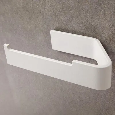 Produktbild von Selbstklebende Toilettenpapierhalterung Weiß Matt
