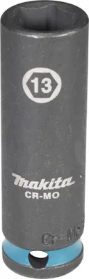 Produktbild von Makita E-16302 Steckschlüssel 3/8" SW13 Impact Black lang