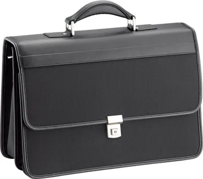 Produktbild von Aktentasche Arbeitstasche Umhängetasche Tasche Nylon Schwarz 43 cm D & N Bowatex