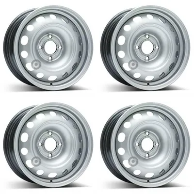 Imagen del producto de 4 llantas de acero para Peugeot Partner, 6.5Jx15 pulgadas, ET27, 4x108, juego de 4 unidades