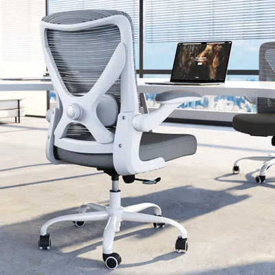 Produktbild von Ergonomischer Bürostuhl, dunkelgrau - Sitzfläche aus Mesh-Gewebe - 51x60x103 cm