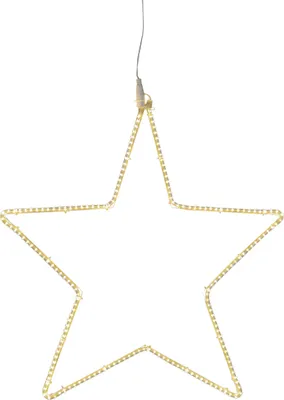 Produktbild von Outdoor Leuchtstern ,Tapesil' mit 192 LEDs, Stern-Silhouette, Netzbetrieb, warmweiß, Ø 52cm