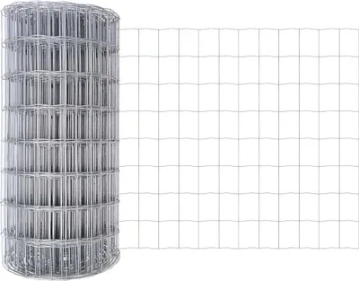 Image de vidaXL Clôture Euro 0,4 x 10 m fer revêtu de PVC
