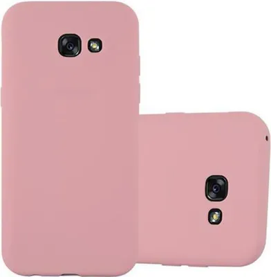 Produktbild von Cadorabo Hülle für Samsung Galaxy A3 2017 Schutzhülle in Rosa Handyhülle TPU Silikon Etui Case Cover