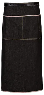 Produktbild von Bistroschürze B 80 x L 75 cm, schwarz : schwarz : 100% Baumwolle