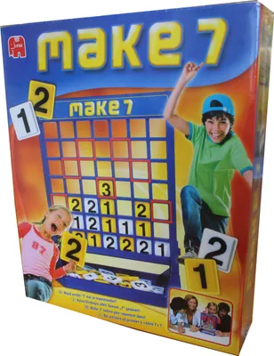 Produktbild von JUMBO Make 7 Strategiespiel für 2 Spieler Gesellschaftsspiel vier gewinnt
