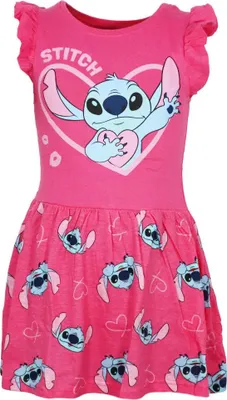 Produktbild von Disney Lilo und Stitch Kinder Mädchen Sommerkleid Kleid – Pink / 92