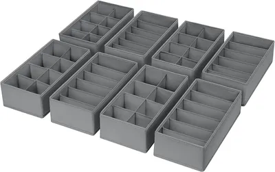 Produktbild von Faltbare Organizer für Kleidung mit 8 Fächern