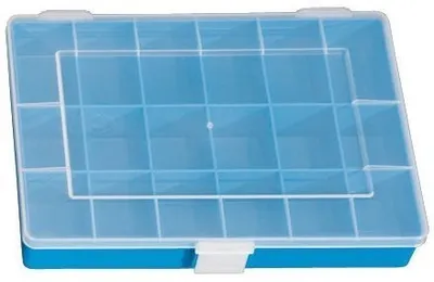 Produktbild von hünersdorff 608300, Aufbewahrungsbox, Blau, Rechteckig, Polypropylen (PP), Einfarbig, Polypropylen