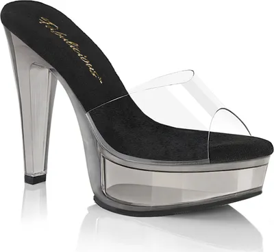 Produktbild von MARTINI-501 Damen Slipper von Fabulicious, Transparent Schwarz , EU 36, US 6
