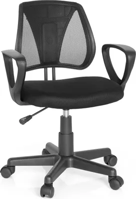 Produktbild von hjh OFFICE Kinderdrehstuhl KIDDY CD Schreibtischstuhl für Kinder höhenverstellbar mit Armlehnen Stoff / Netzstoff