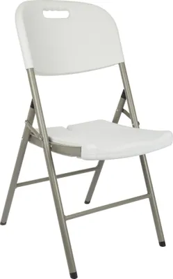 Produktbild von Perel FP164N, Abendessen, Fest, Harter Sitz, Harte Rückenlehne, Polyethylen, Stahl, Edelstahl, Weiß