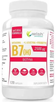 Immagine prodotto di Biotina 120 capsule Vitamina B (h) SAGGIO