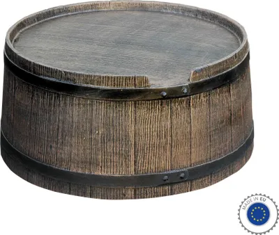 Produktbild von YERD 2 in 1 Regenfass Untergestell/Sockel 50 Liter / Blumenkübel Blumentopf