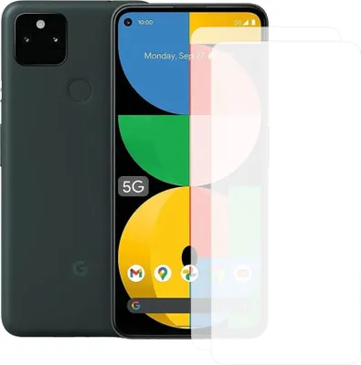 Produktbild von Zwei Stück (2x) Display-Schutzfolie Displayschutz-Glas 9H Glas für google Pixel 5a 5G