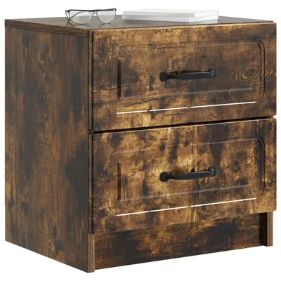 Productafbeelding van Nachtkastje Gerookt eiken 43 x 34,5 x 44,5 cm Bewerkt hout