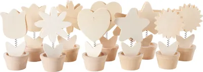 Produktbild von Notizhalter, H 10 cm, D: 5 cm, Sperrholz, 10Stck.
