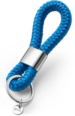 Image de Porte-clés argenté bleu brillant