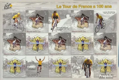 Produktbild von Briefmarken Frankreich 2003 Mi 3724-3725 Kleinbogen (kompl.Ausg.) postfrisch 100 Jahre Tour de France