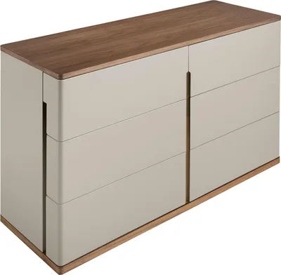 Immagine prodotto di Cassettiera Angel Cerdá in legno grigio e noce 7168