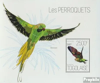 Produktbild von Briefmarken Togo 2013 Mi Block 859 (kompl. Ausgabe) postfrisch Papageien