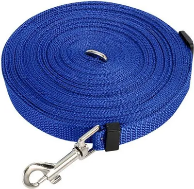 Produktbild von Hundeleine 10 Meter - Suchleine, Hundeleine, große Hundeleine - Blau - Sicher - Grip - Bequem