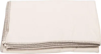 Produktbild von Kuscheldecke aus Baumwolle 140 x 200 cm mit Zierstich in rohweiß