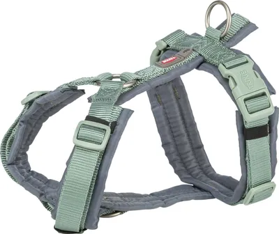 Produktbild von TRIXIE Premium Trekking Geschirr - salbei/grafit - 70–85 cm/25 mm