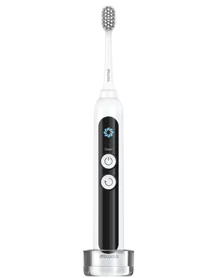Productafbeelding van 4SWISS ST216 Elektrische tandenborstel, wit - LCD-display, 12 modi, hybride technologie, timer, 30 dagen batterijduur, IPX7, voor een optimale reiniging van de tanden