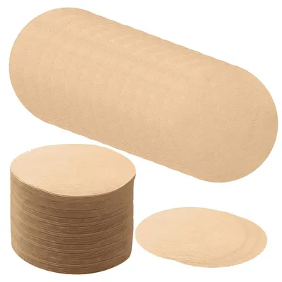 Produktbild von Kaffeefilter, runder Kaffeemaschinenfilter, kompatibel mit Kaffeemaschinen, Einweg-Kaffee- und Teefilter, braun