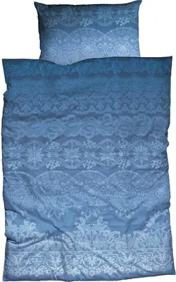 Produktbild von CASATEX Bettwäsche Demir Blau Satin 155 cm x 220 cm