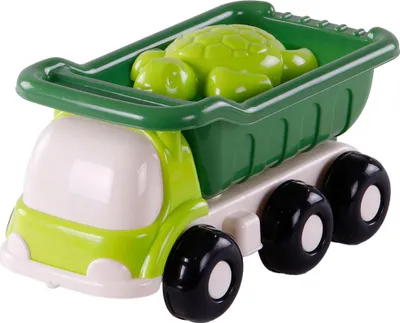 Image de Cavallino Beach KiepWagen avec 4 moules à sable vert