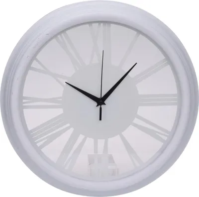 Produktbild von Zeitlose weiße Wanduhr für Wohnzimmer 35 cm