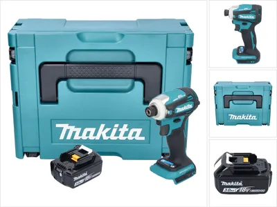 Produktbild von Makita DTD 172 F1J Akku Schlagschrauber 18 V 180 Nm 1/4" Brushless + 1x Akku 3,0 Ah + Makpac - ohne Ladegerät