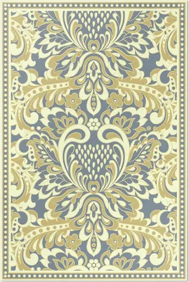 Imagen del producto de Alfombra de vinilo con motivos de flores exóticas – 120x180 cm – Alfombra para interiores – Ideal para pasillos – Fácil de limpiar – Diseño moderno