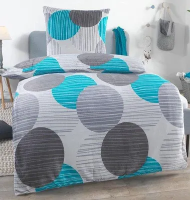 Produktbild von Famanu Bettbezug 135 x 200 cm + 80 x 80 cm - Grau