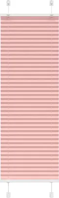 Image de Store plissé rose 45x100 cm largeur du tissu 44,4 cm polyester