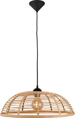 Produktbild von Pendelleuchte 1-flammig HxØ 120x47 cm schwarz/natur