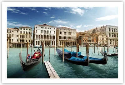 Produktbild von Poster - Poster ohne Rahmen - Architektur venedig italien gondel - 91,5x61 cm - Wand Bild - Wanddeko - Wandbilder - Kunstposter - Wandposter - Bilder - Kunstdruck - Wandbild - P2XAA91x61-2705