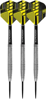 Obrázek produktu pro Harrows – sada šipek „NX90“, balení po 3 ks CS2063 (21 g) (stříbrná/žlutá)