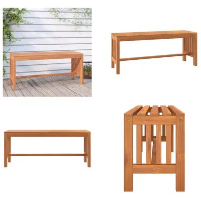 Image de vidaXL Banc de jardin 110 cm bois massif eucalyptus - Banc de jardin - Banc de jardin - Banc extérieur