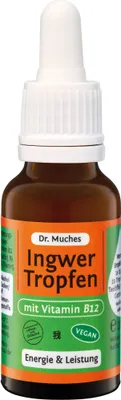 Obrázek produktu pro Zázvorové kapky + vitamin B12 Dr.Muches 20 ml