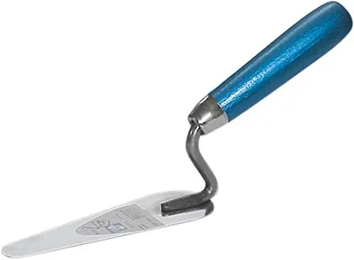 Produktbild von Katzenzungenkelle Lnge 140 mm Buchenholzgriff rostfreier Edelstahl