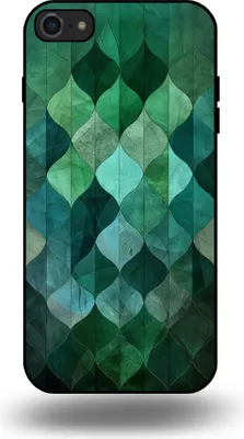 Produktbild von Smartphonica Handyhülle passend für iPhone 7/8 mit grünem Blätterdruck - TPU Backcover Hülle grünes Blattdesign - Grün