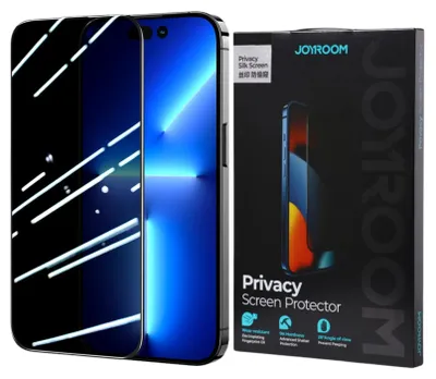 Produktbild von Joyroom Ritter 2.5D Privatsphäre Tg Gehärtetes Glas Für Iphone 14 Plus Mit Anti-Spion-Filter Für Vollbildschirm Mit Rahmen Klar (Jr-P03)