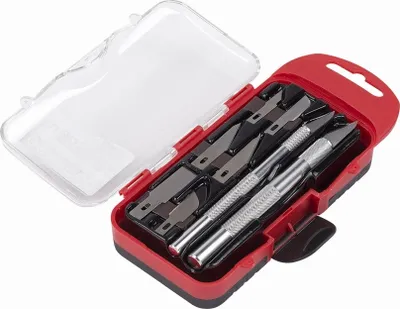 Obrázok produktu pre Sada rezbárskych nožov 10 kusov + úložný box - Modelársky nôž Kreator